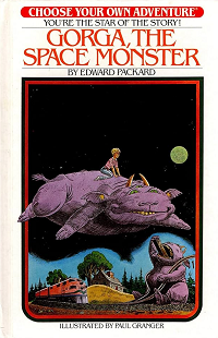 Gorga the Space Monster by Edward Packard book cover