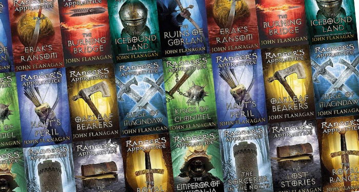 a collage of Ranger's Apprentice covers