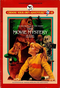 The Movie Mystery by Susan Saunders book cover