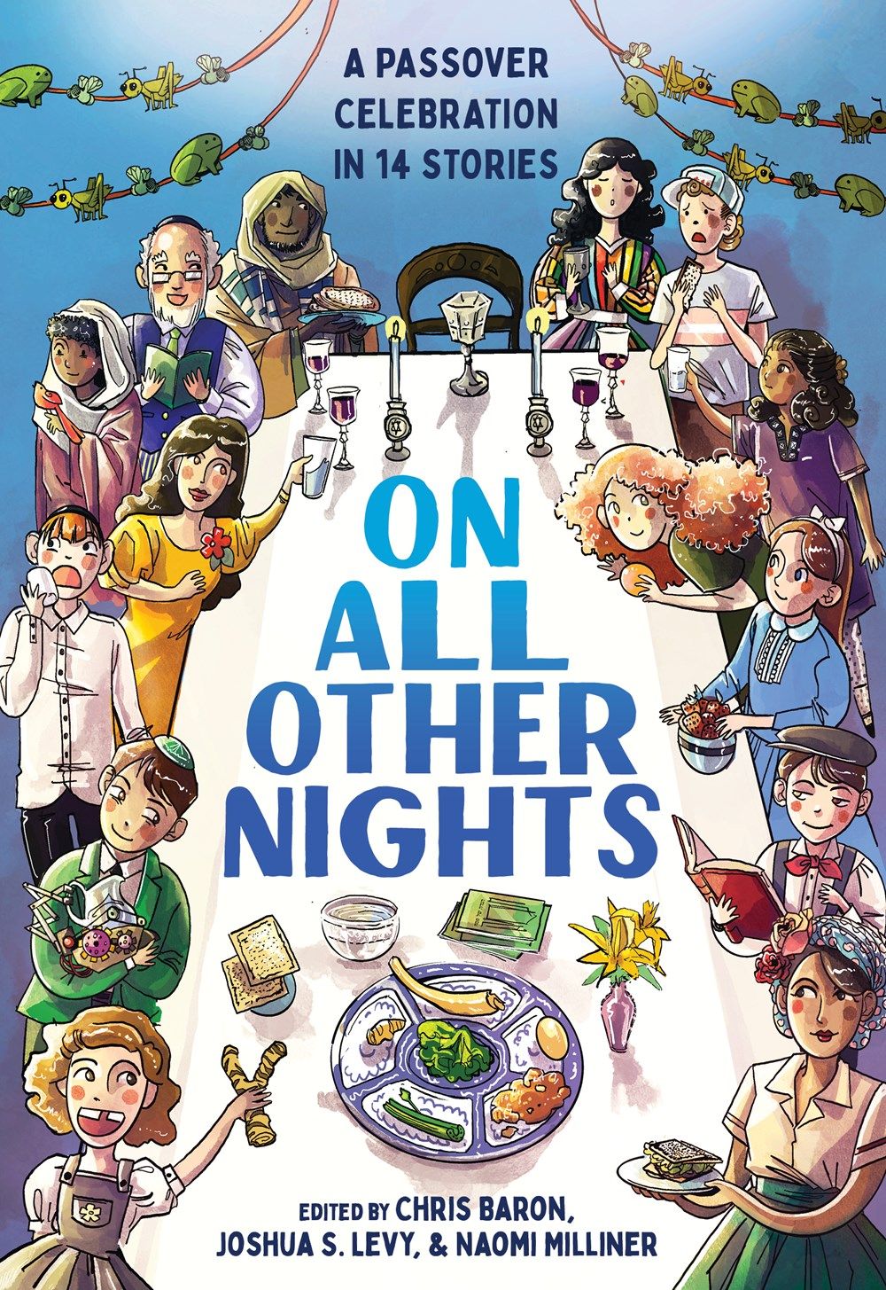 Cover of On All Other Nights: A Passover Celebration in 14 Stories edited by Chris Baron, Joshua S. Levy, & Naomi Milliner
