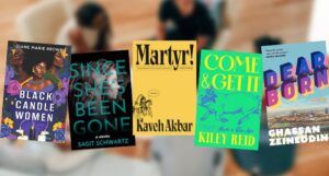 covers of five books selected for February 2024 book clubs