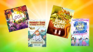 april 2024 children's book releases cover collage