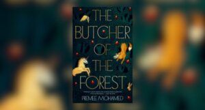 the butcher of the forest cover against blurred cover background