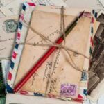 old-timey letters wrapped in twine