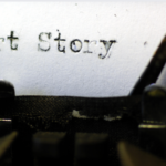 image of a typewriter with "short story" written