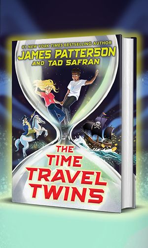 Book cover of The Time Travel Twins by James Patterson and Tad Safran