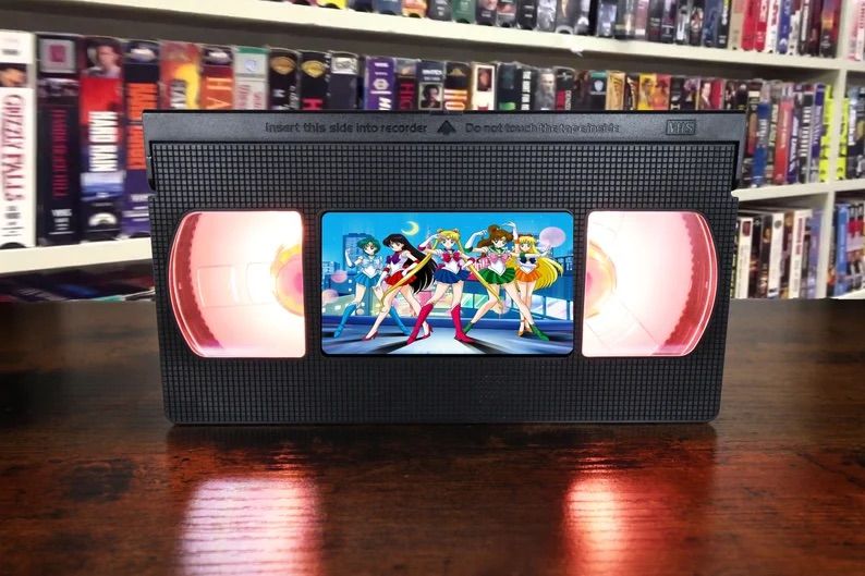 Sailor Moon VHS Lamp + Remote