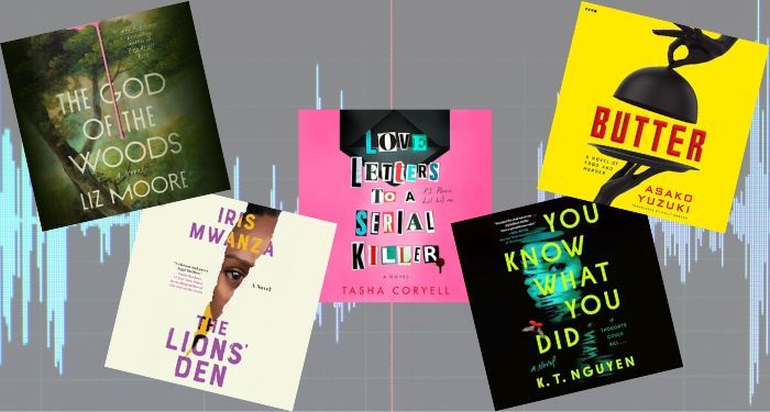 new mystery audiobooks cover collage
