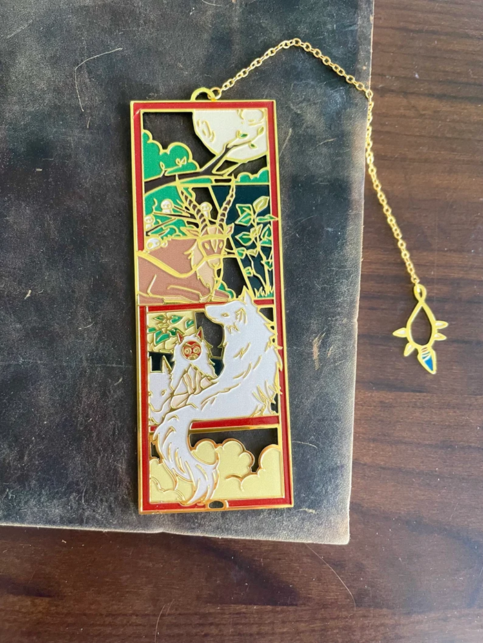 princess mononoke-inspired bookmark