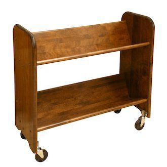 Wooden Library Cart